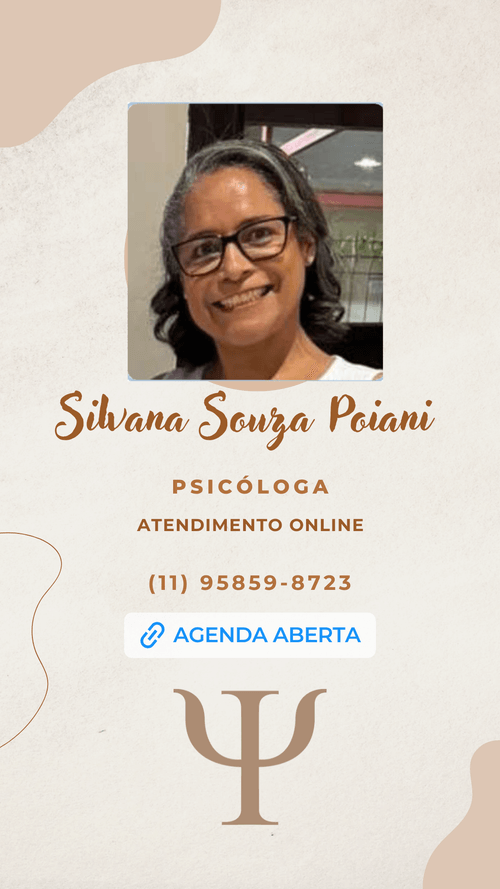 Psicólogo(a) Silvana Souza Poiani atendendo online em Mirassol/SP